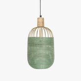 Henka Green Hanging Lamp Tall - Orange Tree Home Pvt. Ltd.